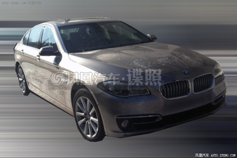 Clear undisguised spyshots of the 2014 BMW 5 Series emerge from China